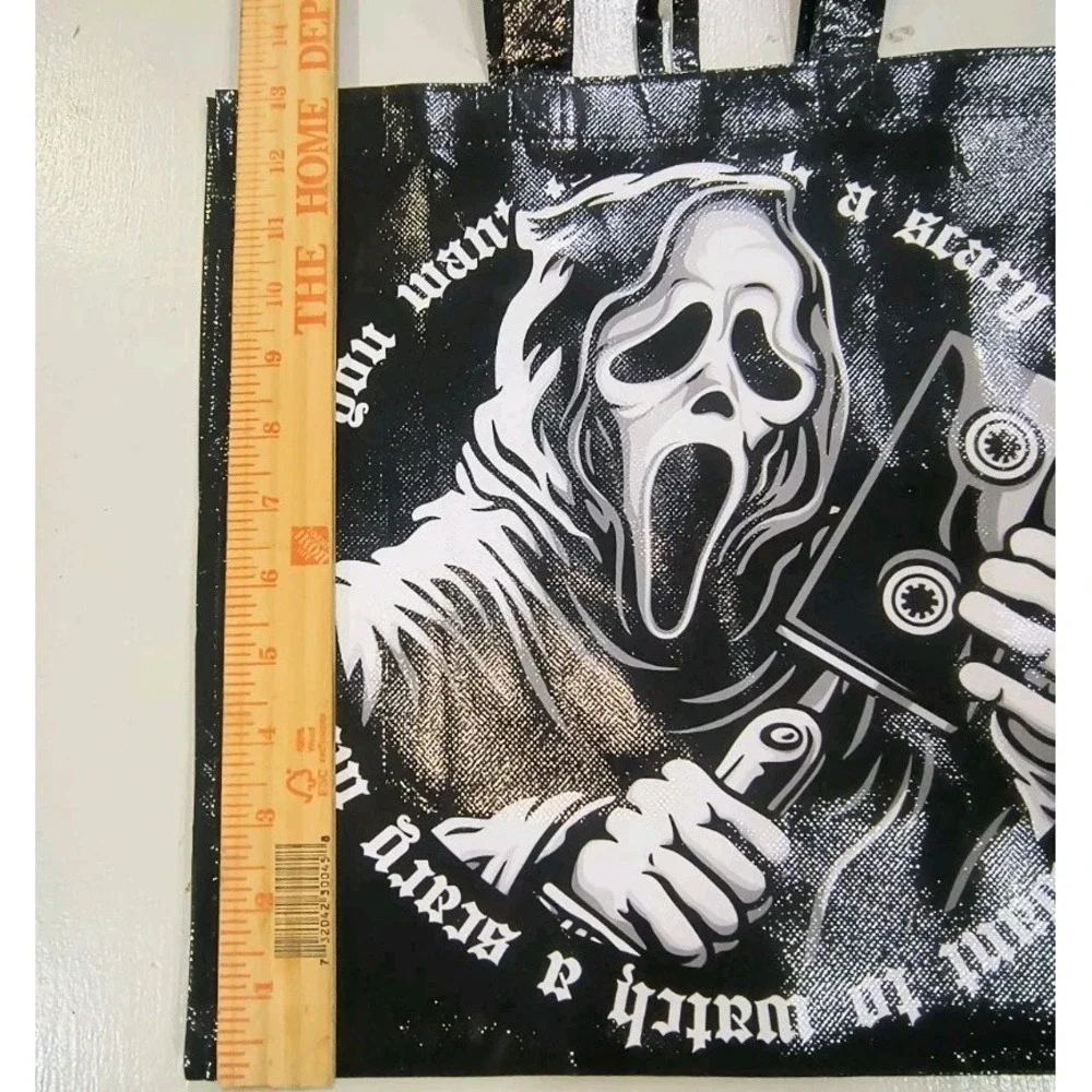 Ghostface Tote Bag Halloween Scream Bioworld Horror Cassette Movie Goth NWT